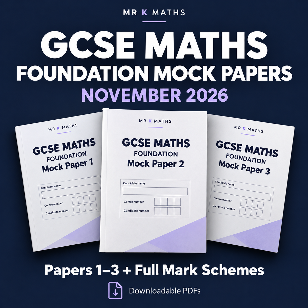 2026 Predicted Foundation Papers 1-3 Edexcel GCSE November